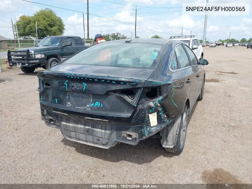 5NPE24AF5FH000565 2015 Hyundai Sonata Se