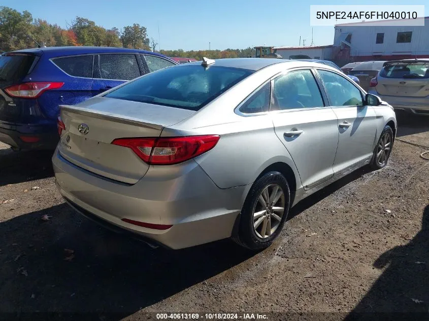 5NPE24AF6FH040010 2015 Hyundai Sonata Se