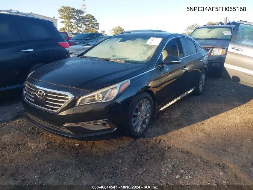 2015 Hyundai Sonata Limited VIN: 5NPE34AF5FH065168 Lot: 40614547