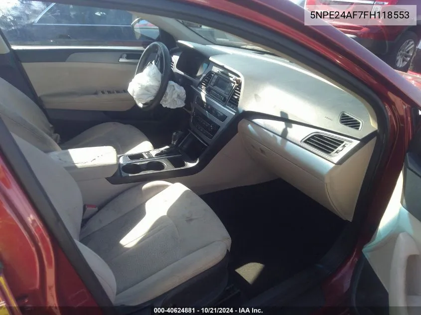 5NPE24AF7FH118553 2015 Hyundai Sonata Se