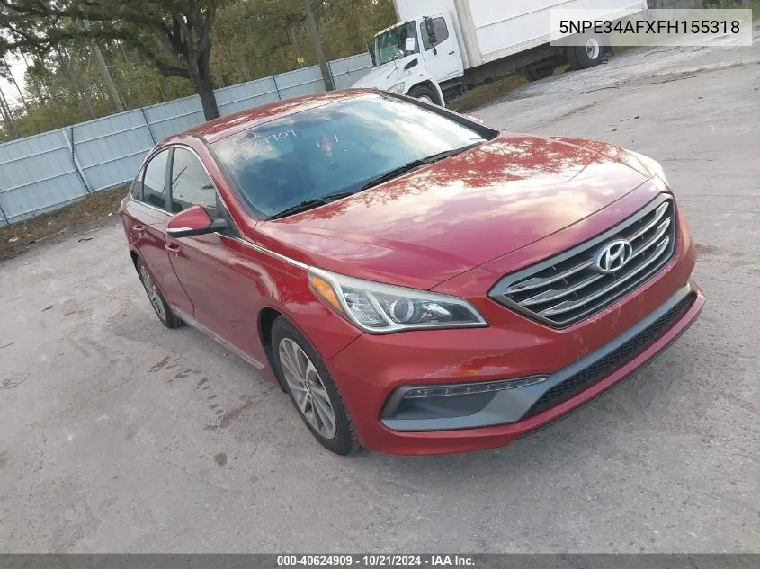 5NPE34AFXFH155318 2015 Hyundai Sonata Sport/Limited