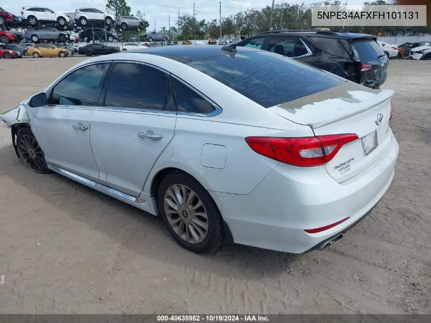 5NPE34AFXFH101131 2015 Hyundai Sonata Limited