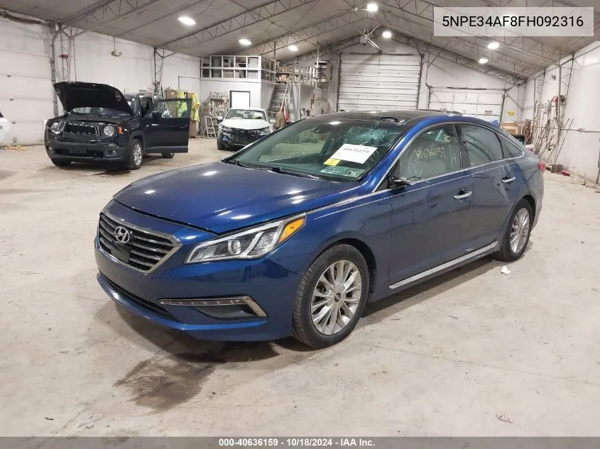 5NPE34AF8FH092316 2015 Hyundai Sonata Limited