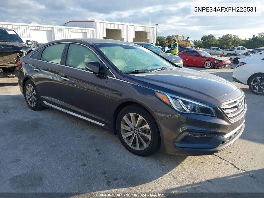 2015 Hyundai Sonata Sport VIN: 5NPE34AFXFH225531 Lot: 40639047