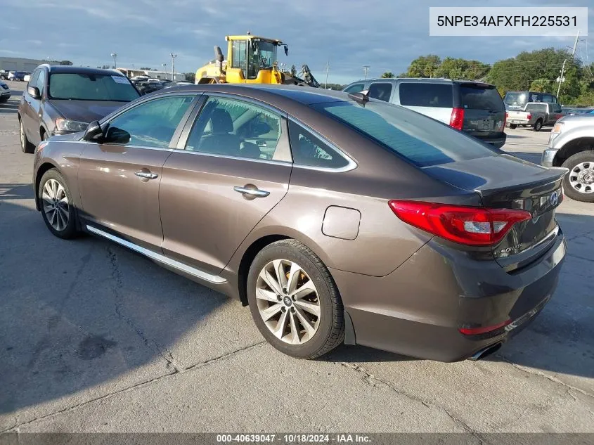 5NPE34AFXFH225531 2015 Hyundai Sonata Sport