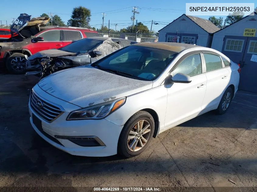 2015 Hyundai Sonata Se VIN: 5NPE24AF1FH259053 Lot: 40642269