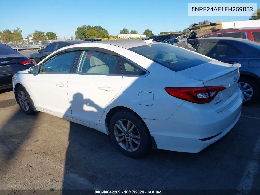 2015 Hyundai Sonata Se VIN: 5NPE24AF1FH259053 Lot: 40642269