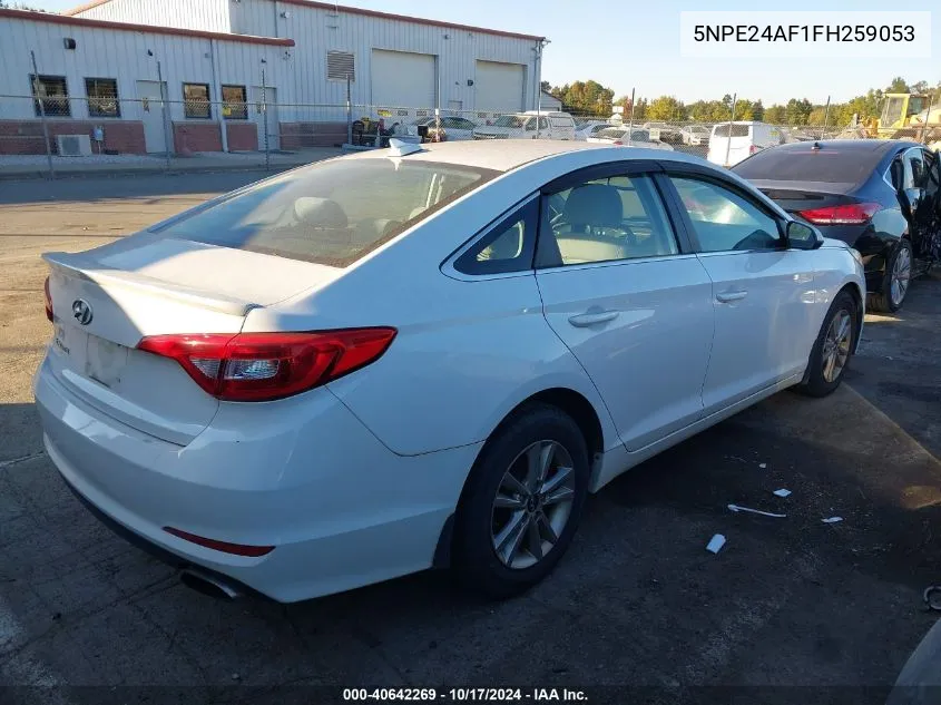 2015 Hyundai Sonata Se VIN: 5NPE24AF1FH259053 Lot: 40642269