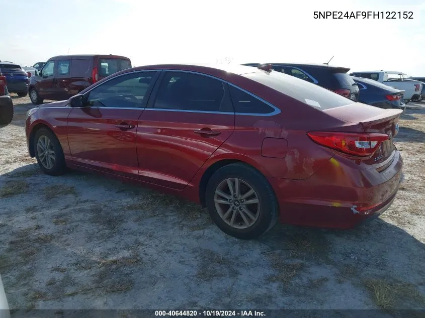 5NPE24AF9FH122152 2015 Hyundai Sonata Se