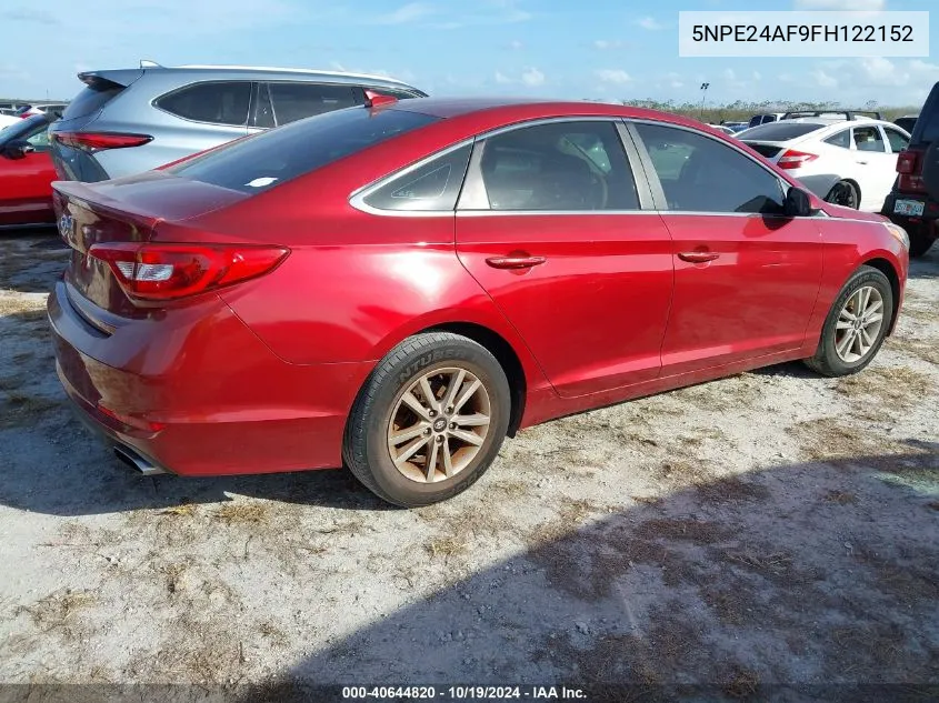 5NPE24AF9FH122152 2015 Hyundai Sonata Se