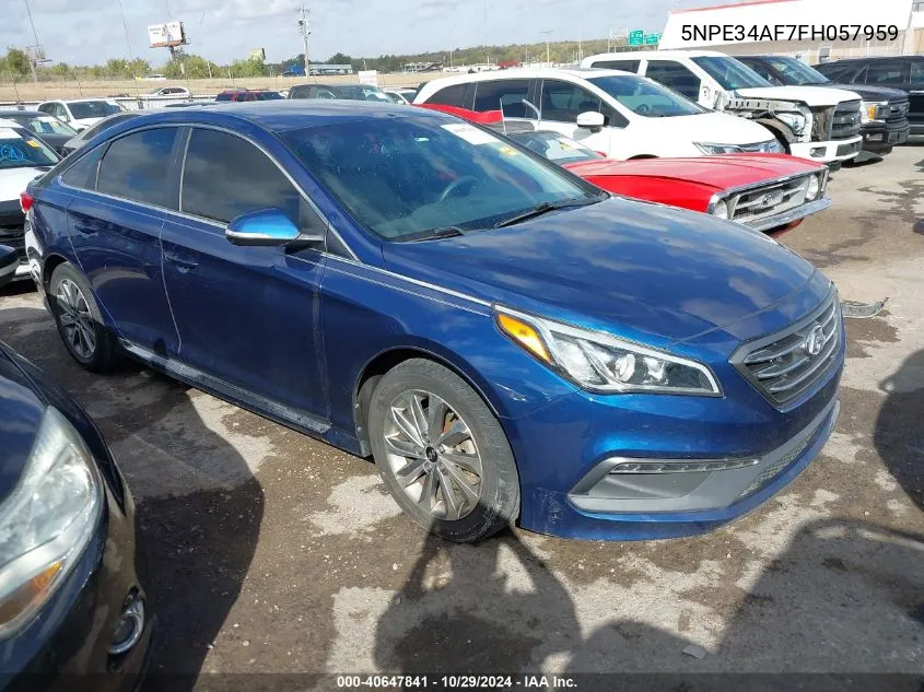 2015 Hyundai Sonata Sport VIN: 5NPE34AF7FH057959 Lot: 40647841