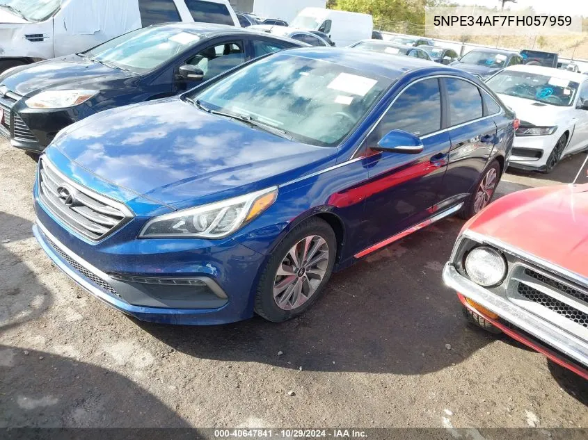 2015 Hyundai Sonata Sport VIN: 5NPE34AF7FH057959 Lot: 40647841