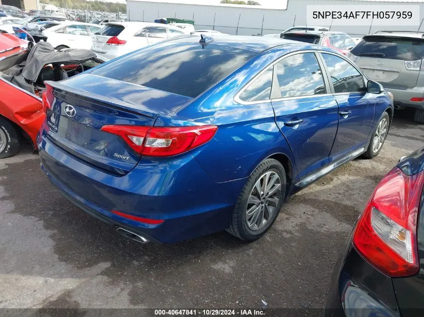 2015 Hyundai Sonata Sport VIN: 5NPE34AF7FH057959 Lot: 40647841