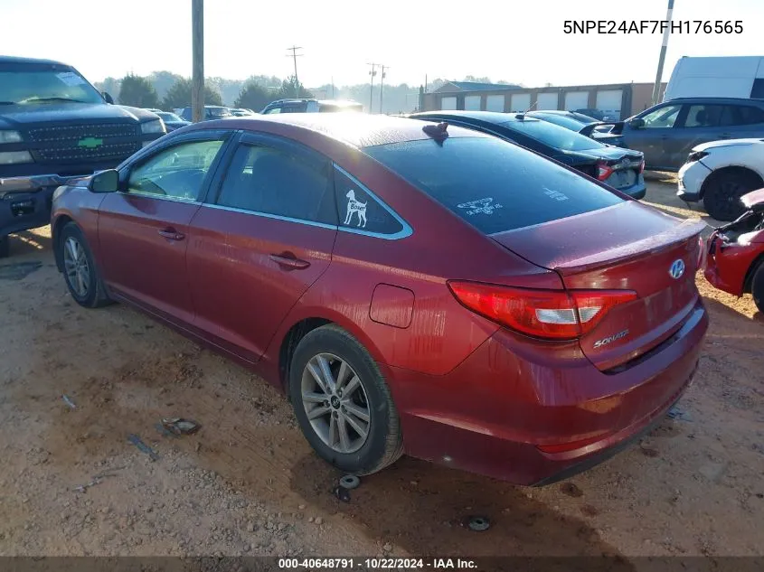 5NPE24AF7FH176565 2015 Hyundai Sonata Se