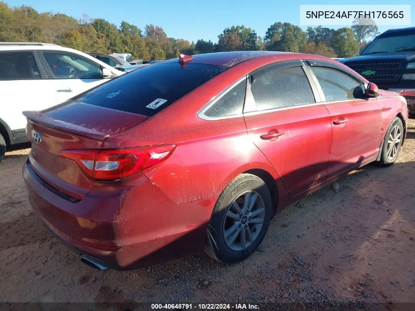 2015 Hyundai Sonata Se VIN: 5NPE24AF7FH176565 Lot: 40648791