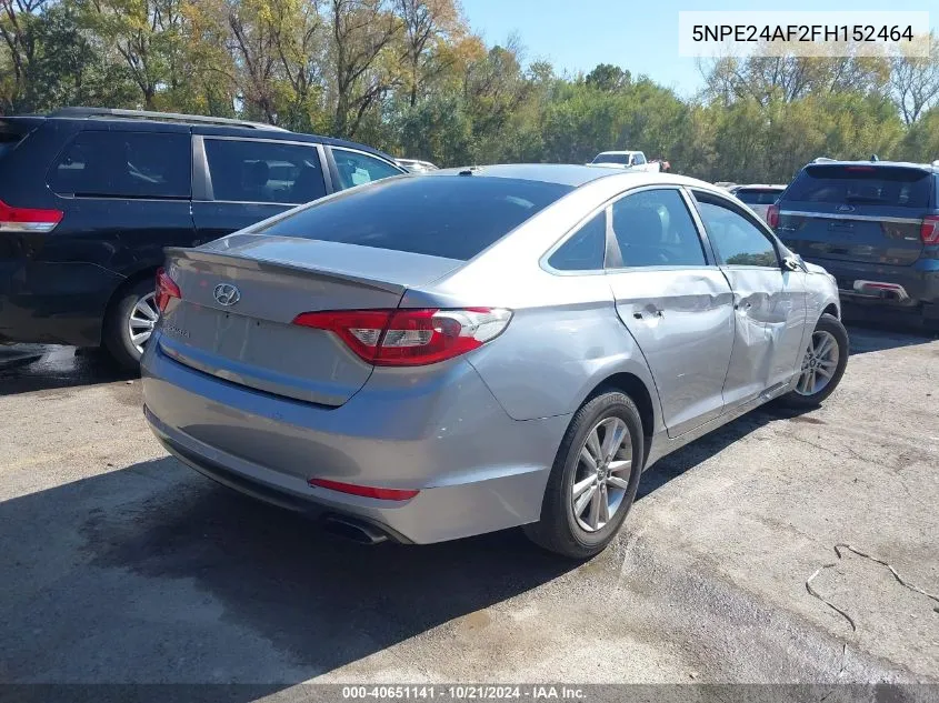 5NPE24AF2FH152464 2015 Hyundai Sonata Se