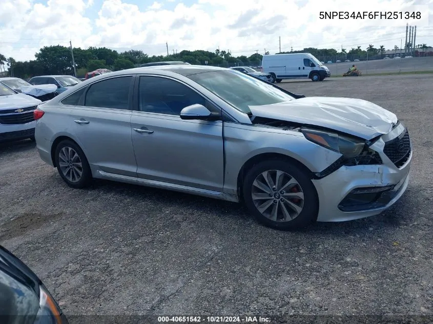 5NPE34AF6FH251348 2015 Hyundai Sonata Sport/Limited