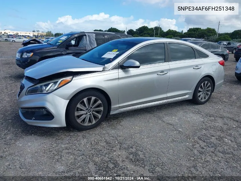 5NPE34AF6FH251348 2015 Hyundai Sonata Sport/Limited