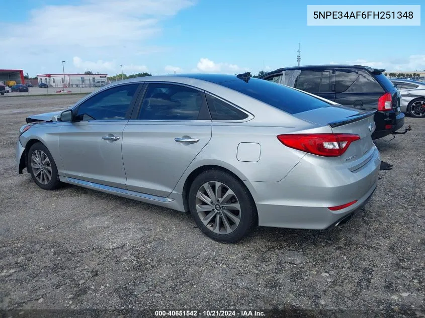 5NPE34AF6FH251348 2015 Hyundai Sonata Sport/Limited