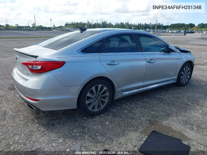 5NPE34AF6FH251348 2015 Hyundai Sonata Sport/Limited