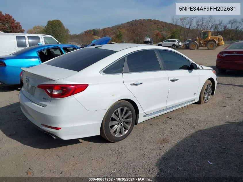 2015 Hyundai Sonata Sport VIN: 5NPE34AF9FH202631 Lot: 40657252