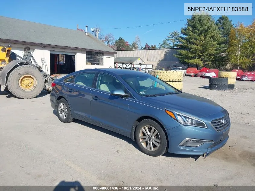 2015 Hyundai Sonata Se VIN: 5NPE24AFXFH183588 Lot: 40661436