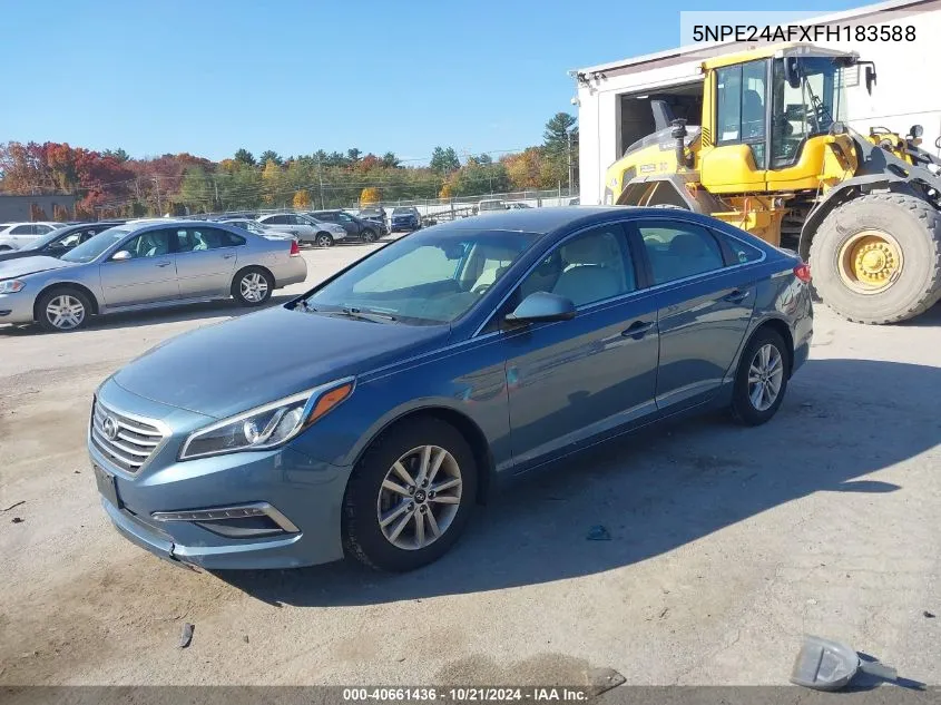 2015 Hyundai Sonata Se VIN: 5NPE24AFXFH183588 Lot: 40661436