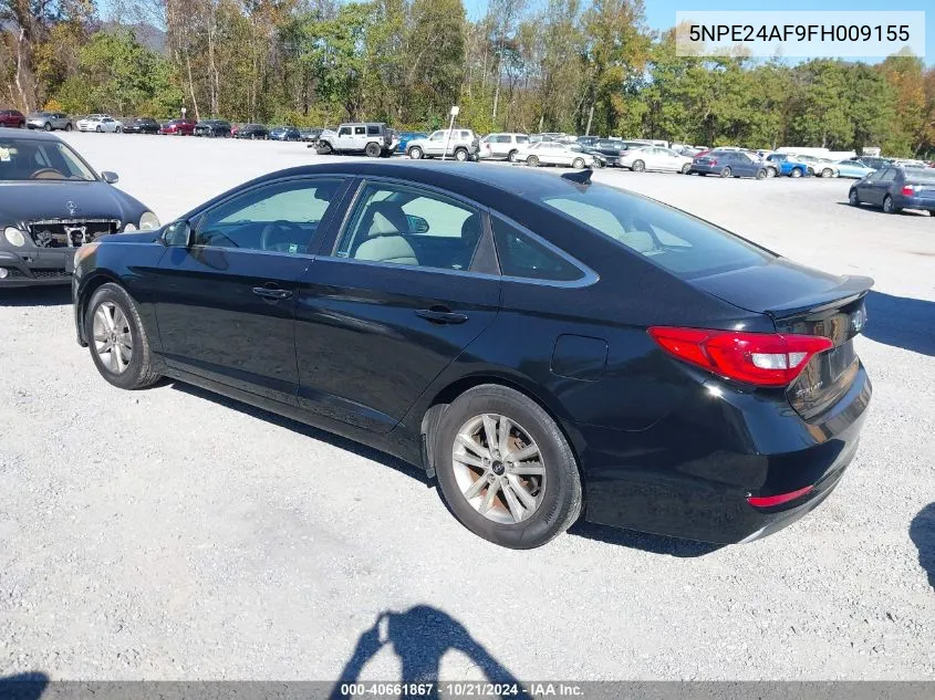 5NPE24AF9FH009155 2015 Hyundai Sonata Se