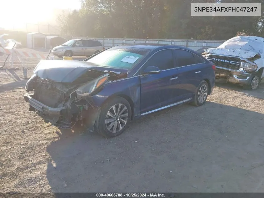 5NPE34AFXFH047247 2015 Hyundai Sonata Sport