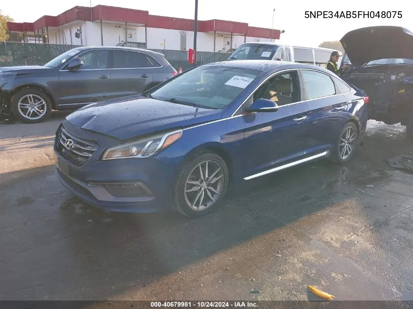 2015 Hyundai Sonata Sport/Limited VIN: 5NPE34AB5FH048075 Lot: 40679981