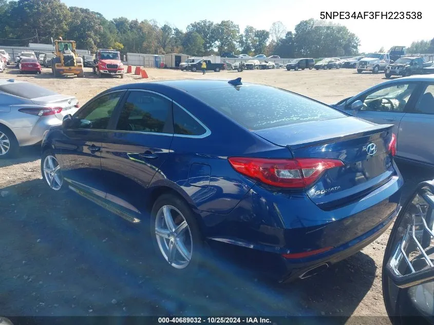 5NPE34AF3FH223538 2015 Hyundai Sonata Sport