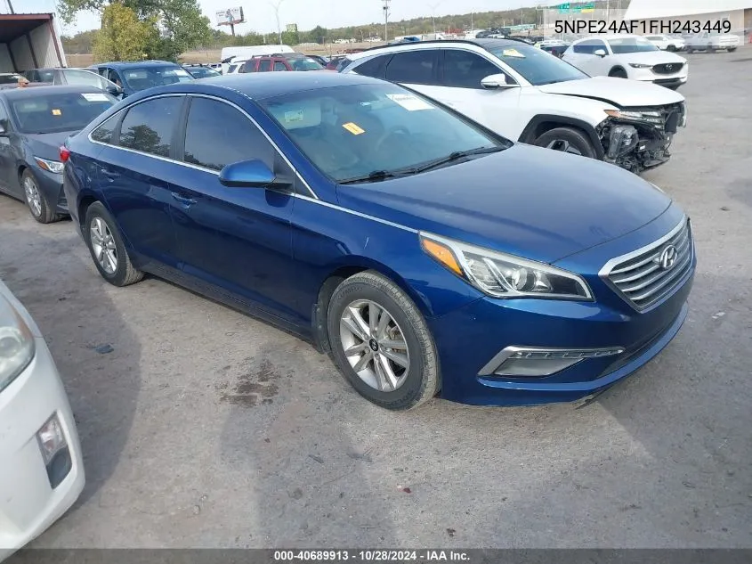 2015 Hyundai Sonata Se VIN: 5NPE24AF1FH243449 Lot: 40689913