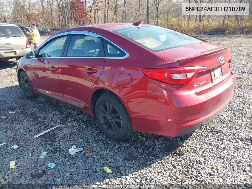 2015 Hyundai Sonata Se VIN: 5NPE24AF3FH210789 Lot: 40692639