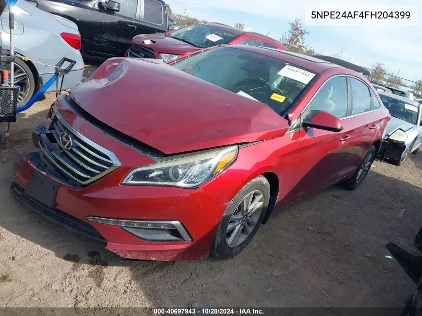 2015 Hyundai Sonata Se VIN: 5NPE24AF4FH204399 Lot: 40697943