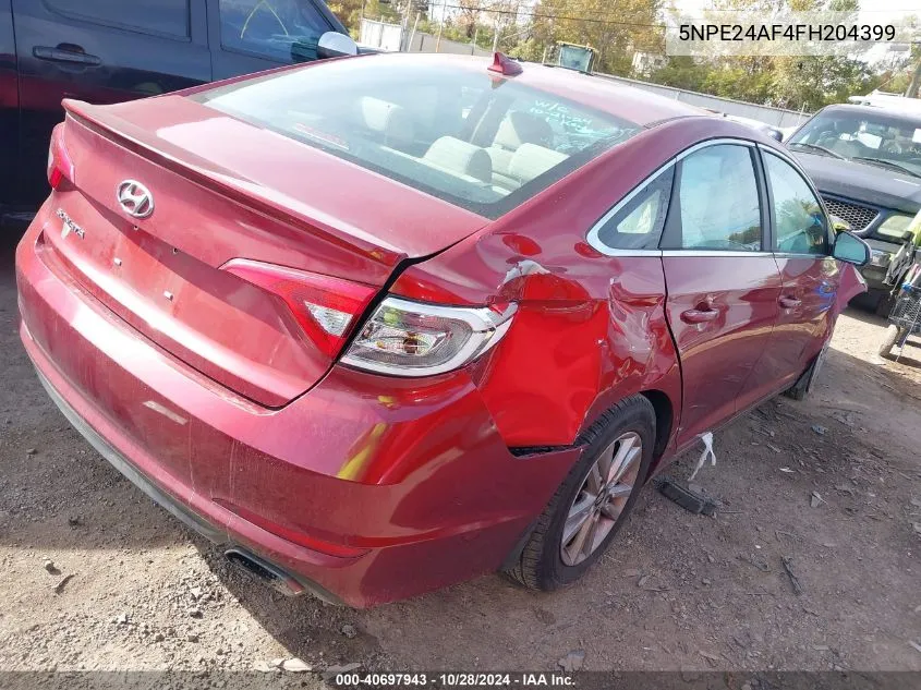 2015 Hyundai Sonata Se VIN: 5NPE24AF4FH204399 Lot: 40697943