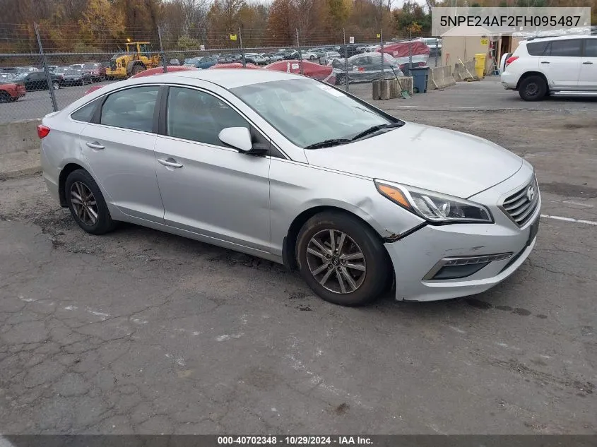 2015 Hyundai Sonata Se VIN: 5NPE24AF2FH095487 Lot: 40702348