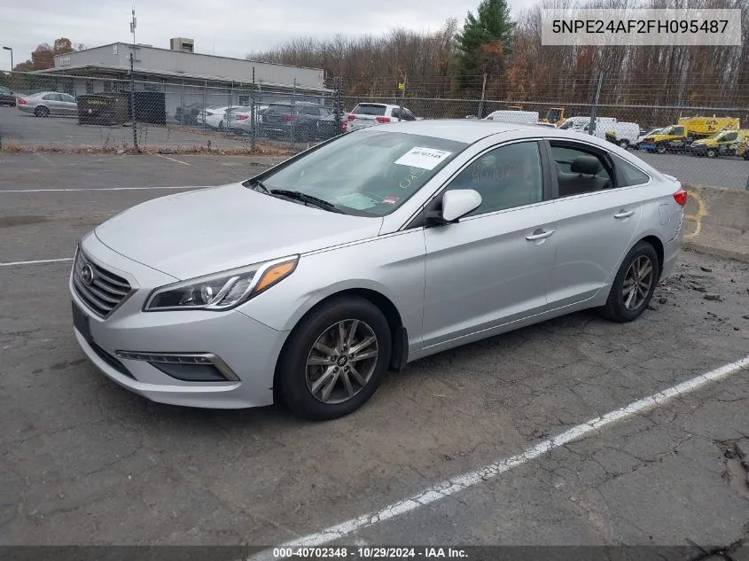 2015 Hyundai Sonata Se VIN: 5NPE24AF2FH095487 Lot: 40702348