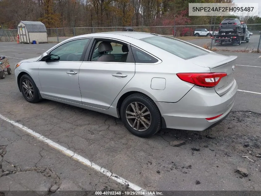 2015 Hyundai Sonata Se VIN: 5NPE24AF2FH095487 Lot: 40702348