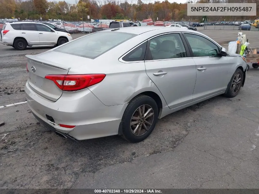 2015 Hyundai Sonata Se VIN: 5NPE24AF2FH095487 Lot: 40702348