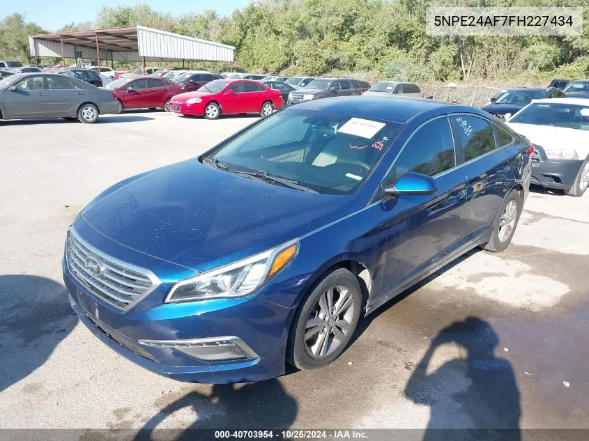 2015 Hyundai Sonata Se VIN: 5NPE24AF7FH227434 Lot: 40703954