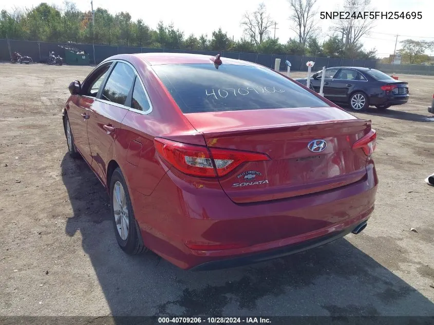 2015 Hyundai Sonata Se VIN: 5NPE24AF5FH254695 Lot: 40709206