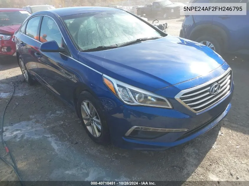 2015 Hyundai Sonata Se VIN: 5NPE24AF2FH246795 Lot: 40710451