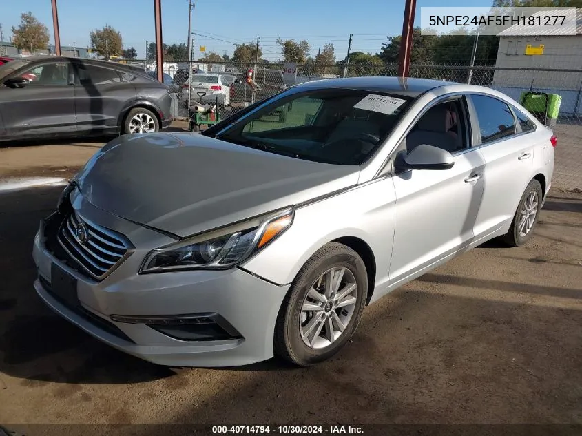 5NPE24AF5FH181277 2015 Hyundai Sonata Se