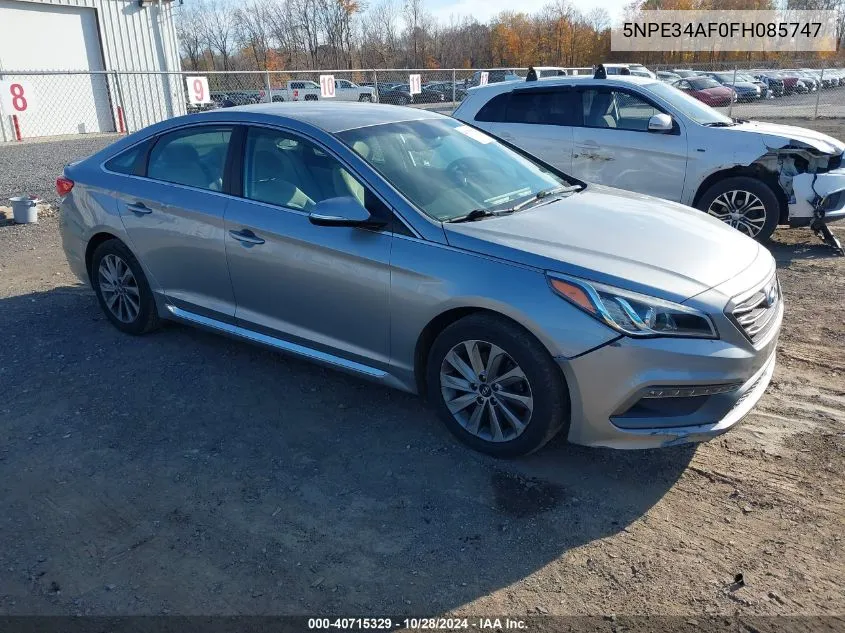 2015 Hyundai Sonata Sport VIN: 5NPE34AF0FH085747 Lot: 40715329