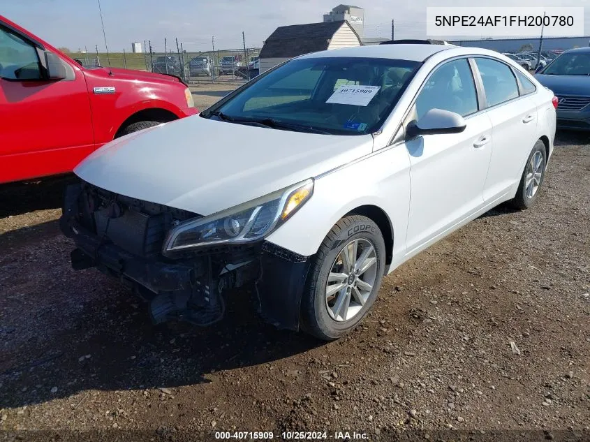 2015 Hyundai Sonata Se VIN: 5NPE24AF1FH200780 Lot: 40715909