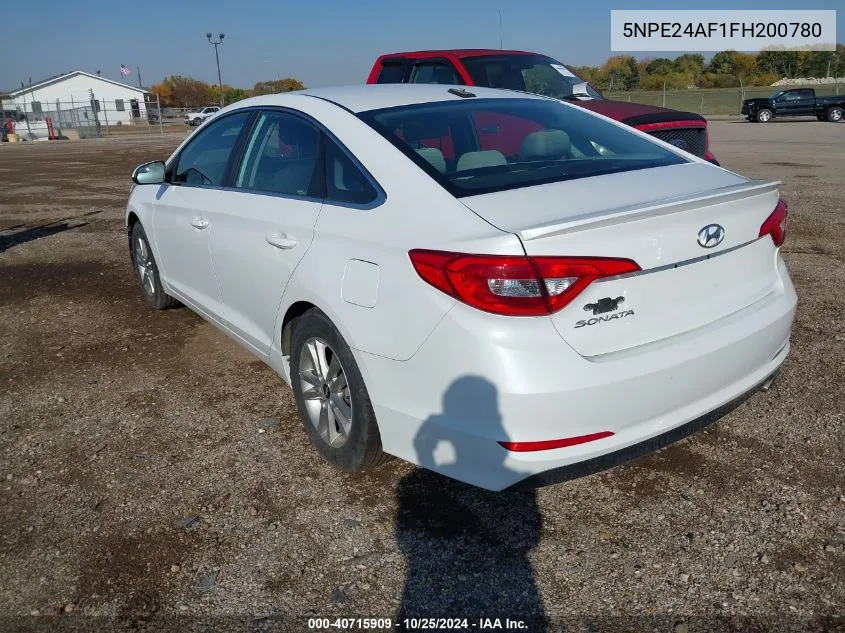 2015 Hyundai Sonata Se VIN: 5NPE24AF1FH200780 Lot: 40715909