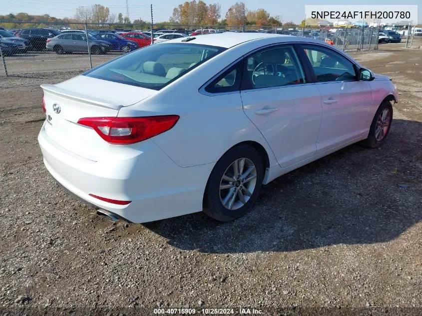 2015 Hyundai Sonata Se VIN: 5NPE24AF1FH200780 Lot: 40715909