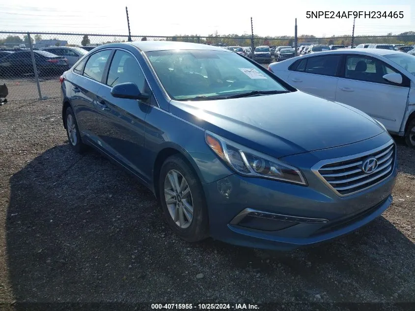 2015 Hyundai Sonata Se VIN: 5NPE24AF9FH234465 Lot: 40715955