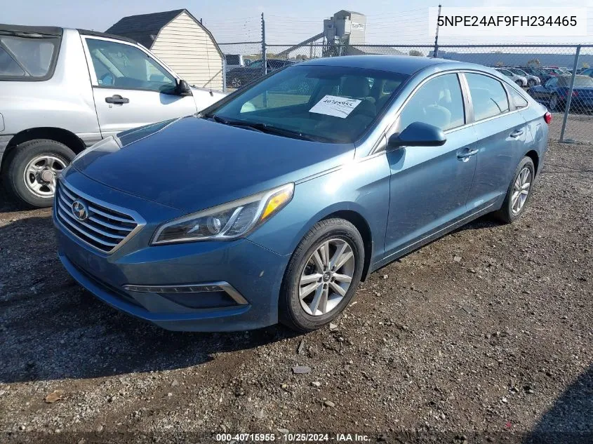 2015 Hyundai Sonata Se VIN: 5NPE24AF9FH234465 Lot: 40715955