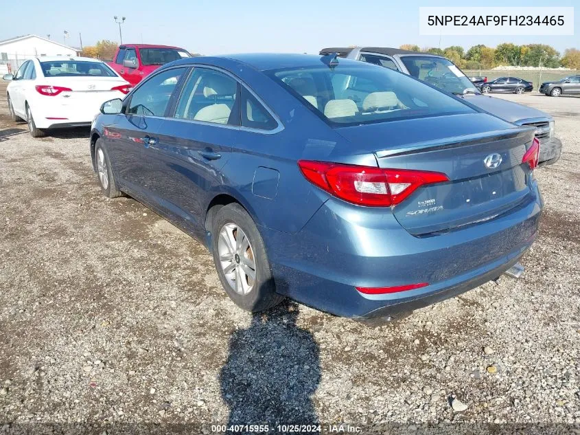 2015 Hyundai Sonata Se VIN: 5NPE24AF9FH234465 Lot: 40715955